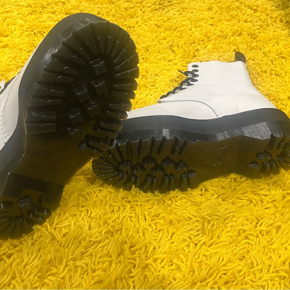 Dr. Martens White Combat Boots - Picture 4 of 6